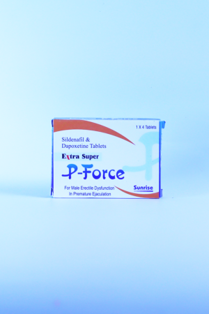 Extra-Super-P-Force-Sildenafil100mg-Dapoxetine100mg-Sunrise 4 tab