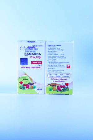 Kamagra-oral-jelly-sildenafil-ajanta-7-smakow 7 listkow, mocna erekcja