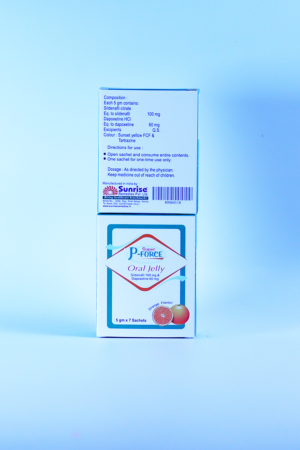P-force-Super-oral-jelly-sildenafil 100mg-dapoxetine 60mg-pomarancza-sunrise