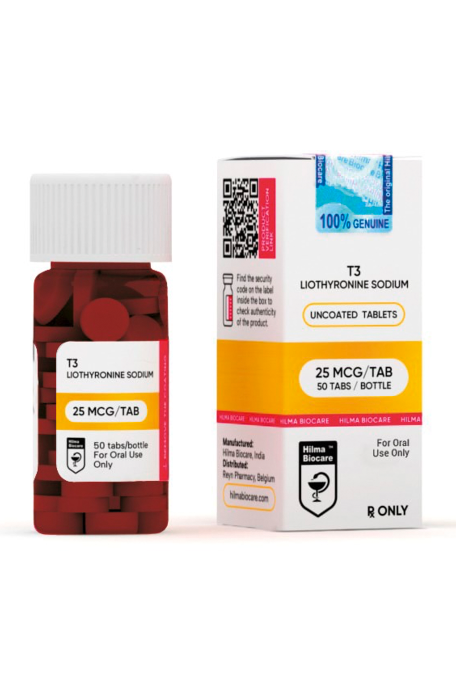 T3-Liotyronina Sodu Spalacz 50tab 25mcg Hilma Biocare lab tested!