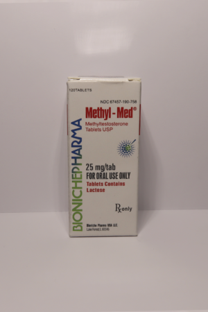 Methyl testosteronu 25mg 120 tab,Bioniche Pharma  lab tested!